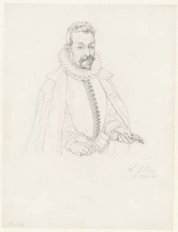 Portret van Jean Niguet Wall Art by Hendrik Abraham Klinkhamer - High-Resolution Digital Print