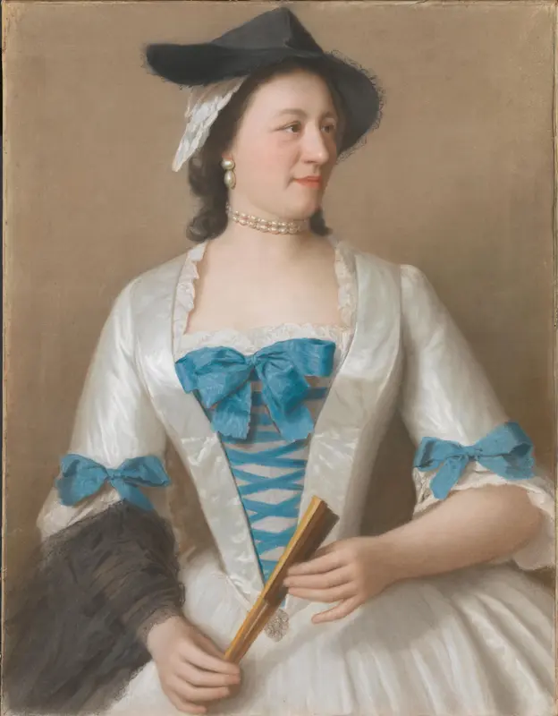 Portret van Jeanne-Elisabeth Sellon, Lady Tyrell Wall Art by Jean-Etienne Liotard - High-Resolution Digital Print