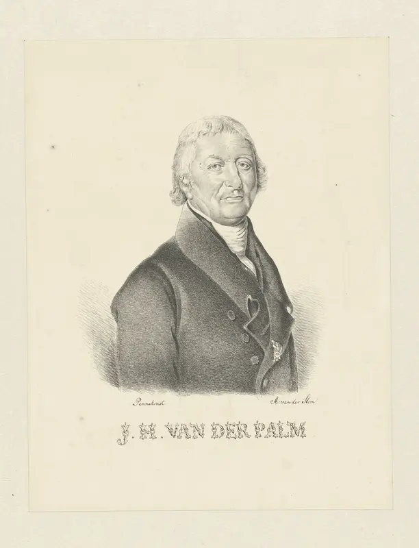 Portret van J.H. van der Palm Wall Art by Abram van der Horn - High-Resolution Digital Print
