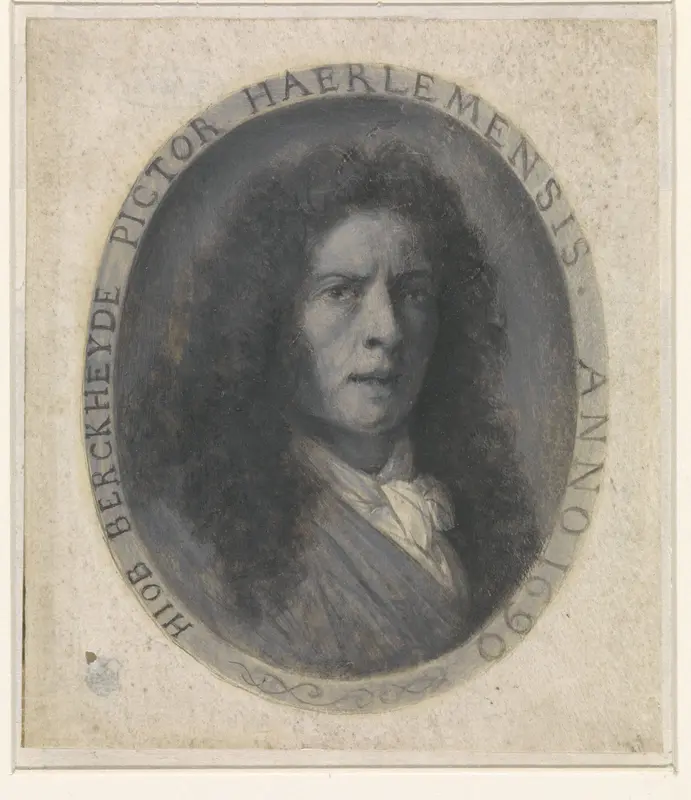 Portret van Job Adriaensz Berckheyde Wall Art by anonymous - High-Resolution Digital Print