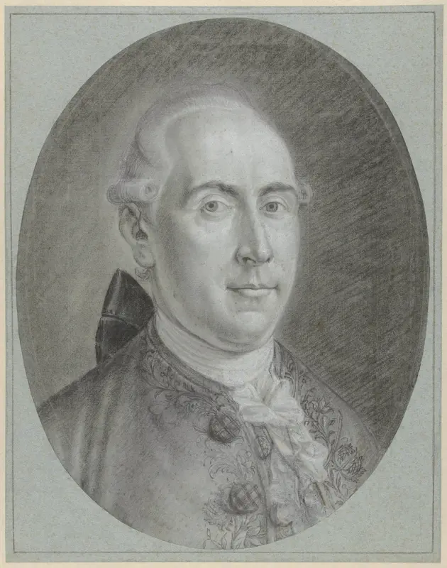 Portret van Johan Derk van de Capellen (?), naar rechts Wall Art by anonymous - High-Resolution Digital Print