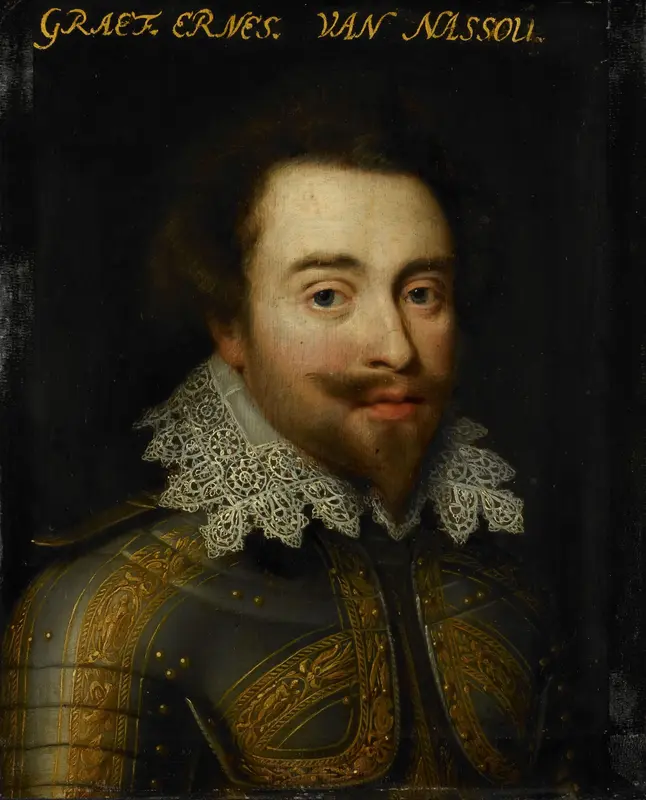 Portret van Johan Ernst I (1582-1617), graaf van Nassau-Siegen Wall Art by Unknown - High-Resolution Digital Print