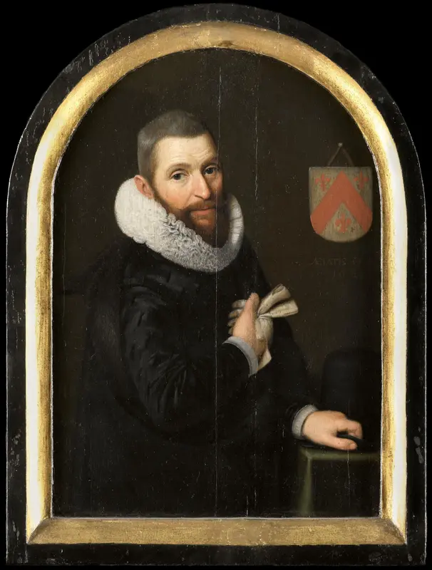 Portret van Johan Gerritsz. van Schoterbosch (ca. .1564-1654) Wall Art by Unknown - High-Resolution Digital Print