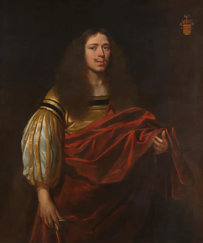 Portret van Johan Servaes van Limburg (1632-1698) Wall Art by Unknown - High-Resolution Digital Print