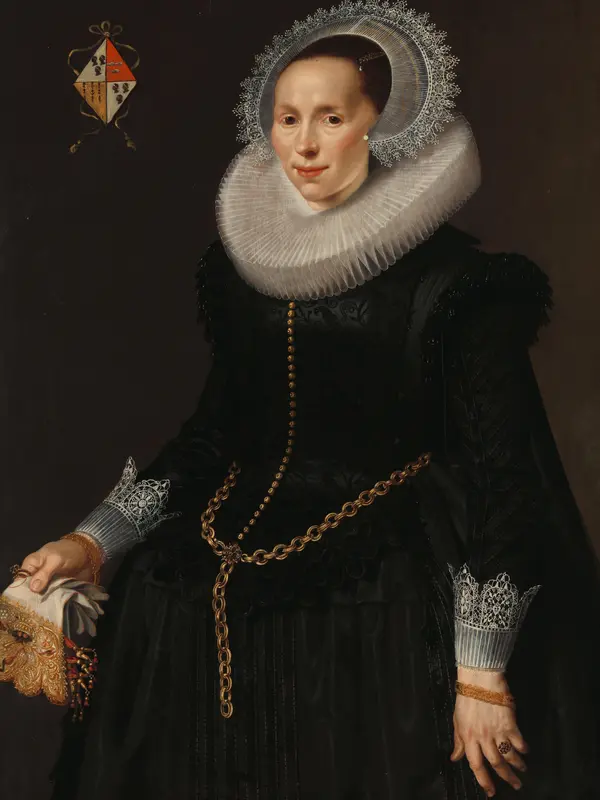 Portret van Johanna Le Maire (ca. 1601-60) Wall Art by Nicolaes Eliasz Pickenoy - High-Resolution Digital Print
