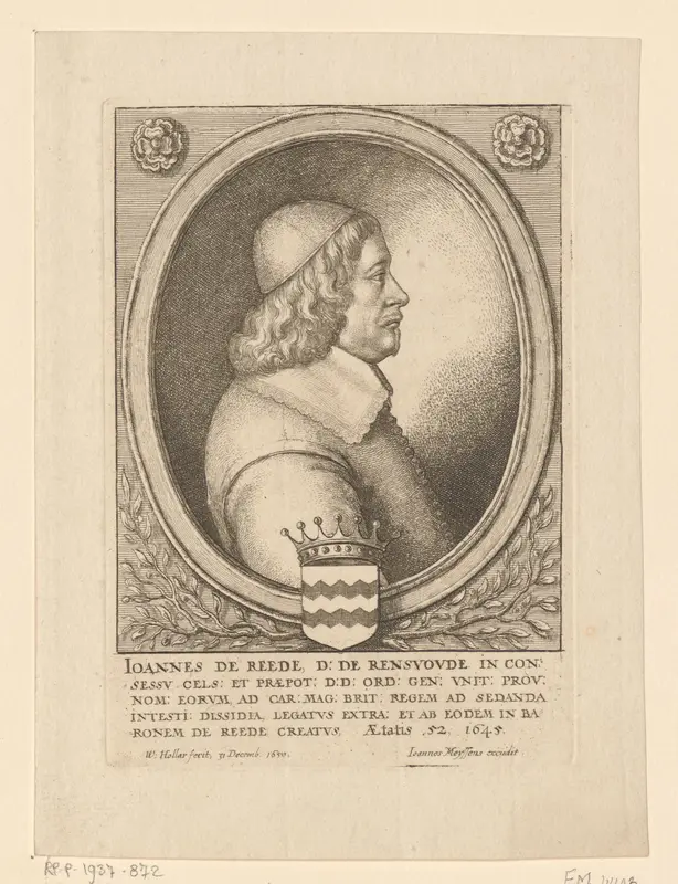 Portret van Johannes baron van Reede van Renswoude op 52-jarige leeftijd Wall Art by Unknown - High-Resolution Digital Print