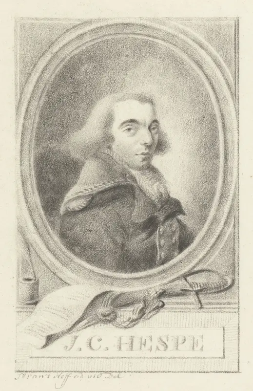 Portret van Johannes Christiaan Hespe Wall Art by J. van 't Hoff - High-Resolution Digital Print