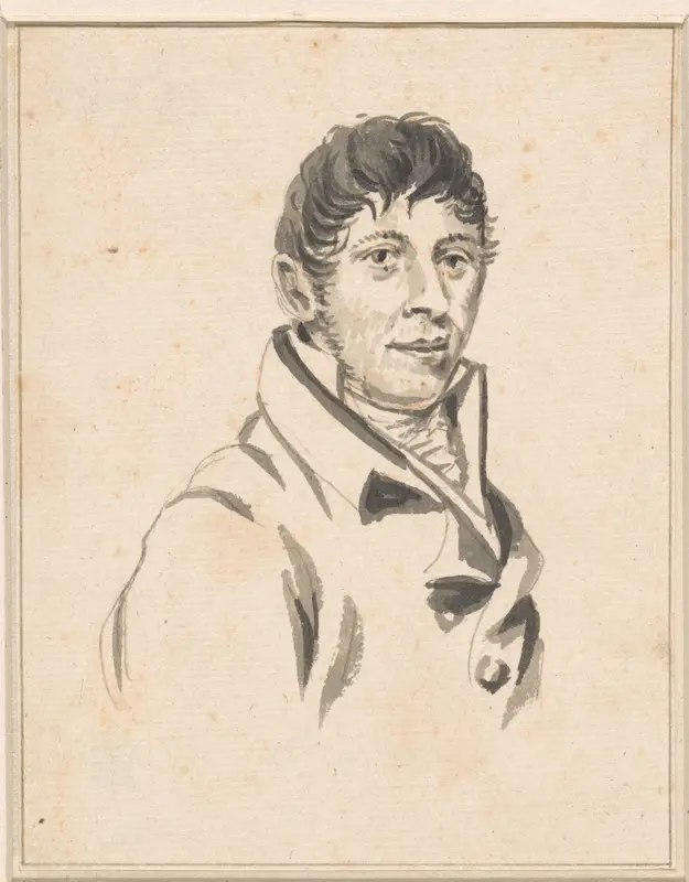 Portret van Johannes Christiaan Schotel Wall Art by anonymous - High-Resolution Digital Print