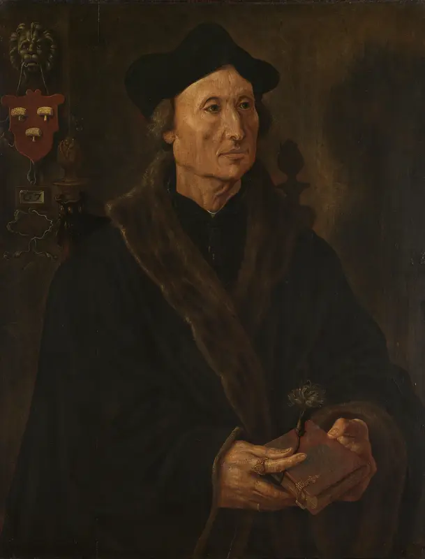 Portret van Johannes Colmannus (1471-1538) Wall Art by Maarten van Heemskerck - High-Resolution Digital Print