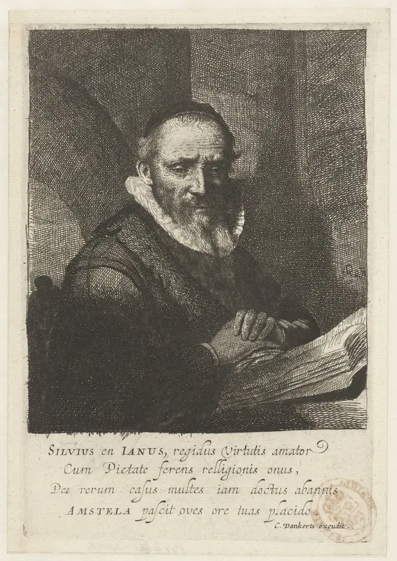 Portret van Johannes Cornelisz. Sylvius Wall Art by Salomon Savery - High-Resolution Digital Print