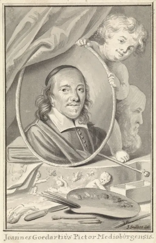 Portret van Johannes Goedaert Wall Art by Jan Stolker - High-Resolution Digital Print