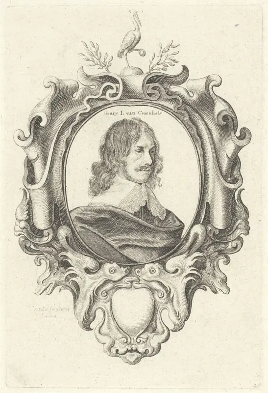 Portret van Johannes Henricus van Craenhals Wall Art by Unknown - High-Resolution Digital Print
