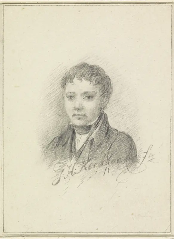 Portret van Johannes Koekkoek Wall Art by Johannes Hermanus Barend Koekkoek - High-Resolution Digital Print