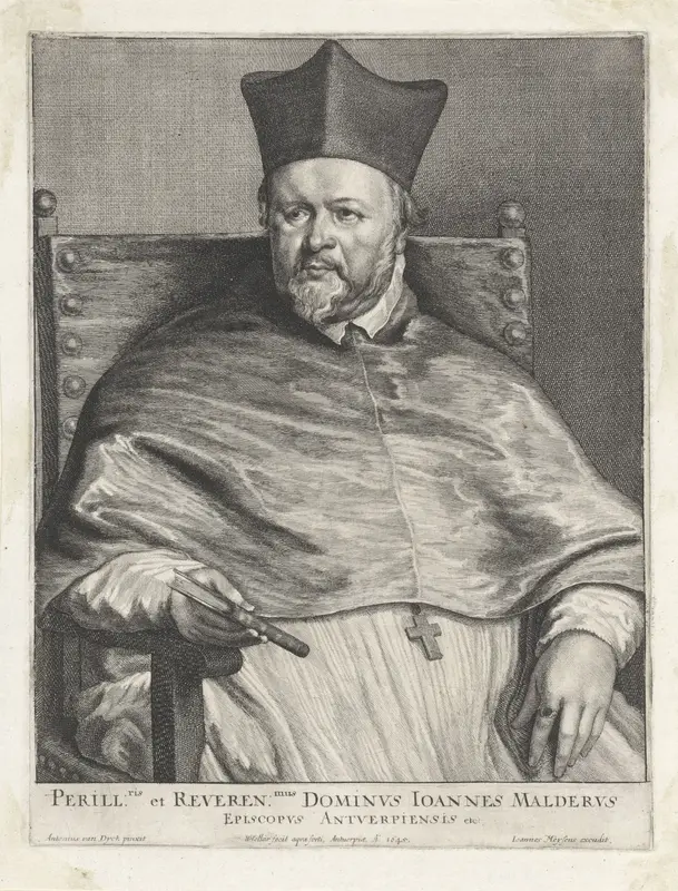Portret van Johannes Malderus Wall Art by Unknown - High-Resolution Digital Print