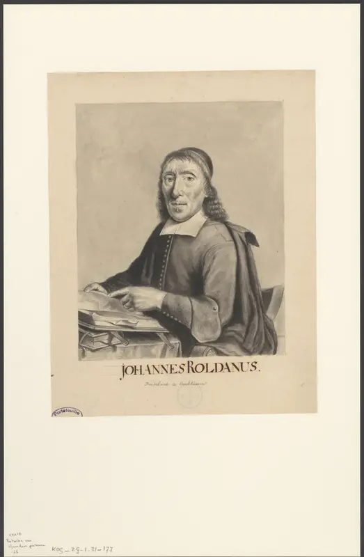 Portret van Johannes Roldanus Wall Art by anonymous - High-Resolution Digital Print