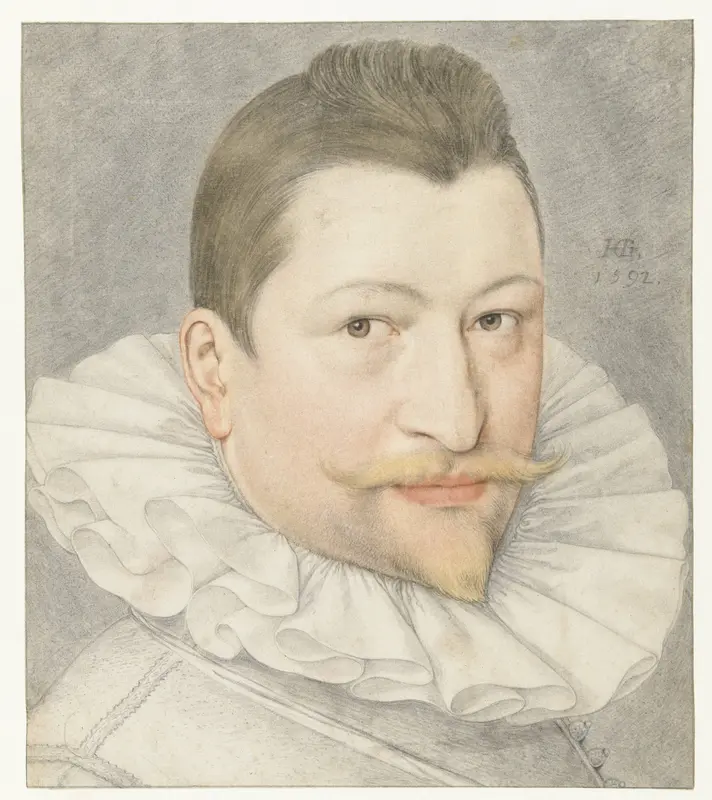 Portret van Johannes Sadeler I Wall Art by Hendrick Goltzius - High-Resolution Digital Print