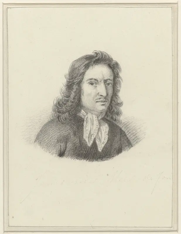 Portret van Johannes van der Meer de Jonge Wall Art by anonymous - High-Resolution Digital Print