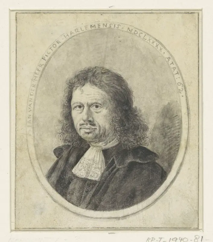 Portret van Johannes van der Meer de Oude Wall Art by anonymous - High-Resolution Digital Print