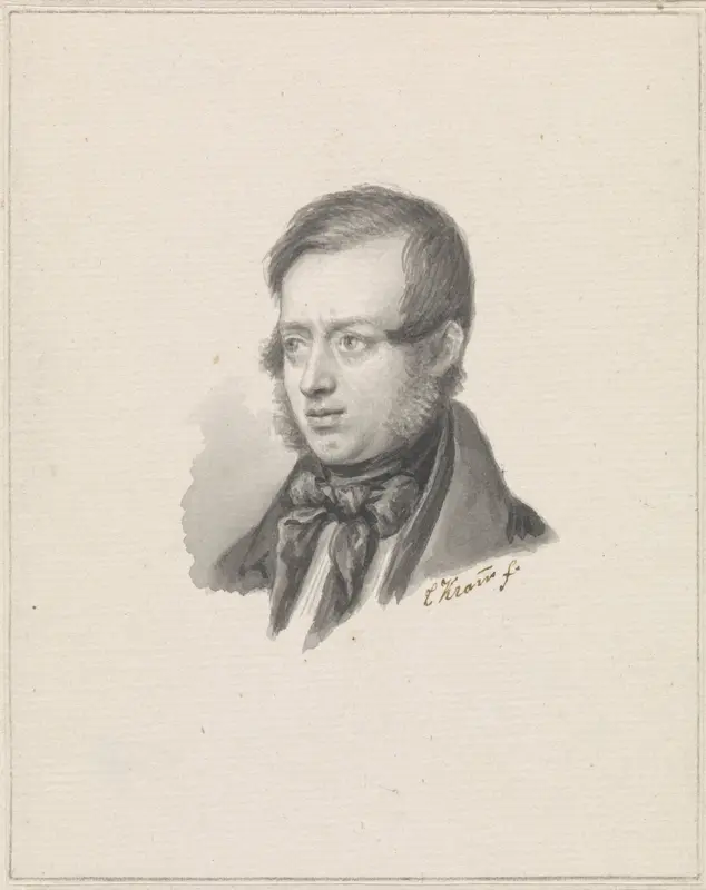 Portret van Johannes Warnardus Bilders Wall Art by Christiaan Kramm - High-Resolution Digital Print