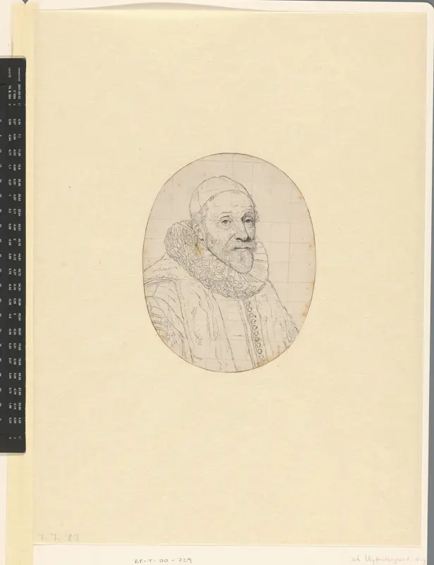 Portret van Johannes Wtenbogaert Wall Art by anonymous - High-Resolution Digital Print