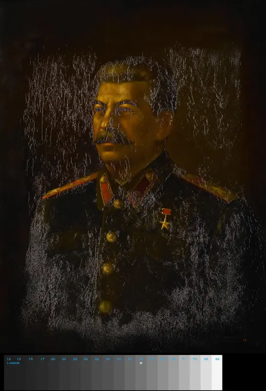 Portret van Joseph Stalin (1897-1953) Wall Art by Mikhail Grigoriyevich Pashinin - High-Resolution Digital Print
