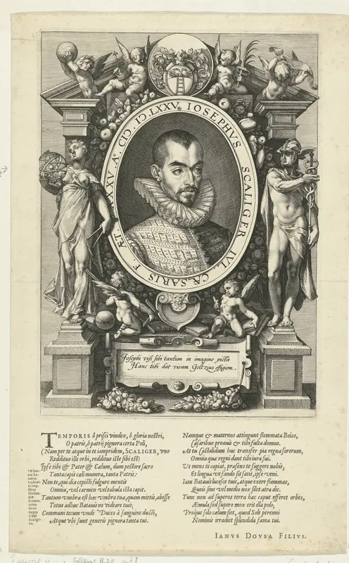 Portret van Josephus Scaliger Wall Art by Unknown - High-Resolution Digital Print