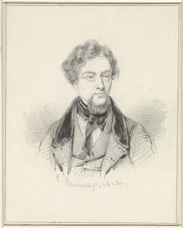 Portret van Jules Victor Genisson Wall Art by Coenraad Hamburger - High-Resolution Digital Print