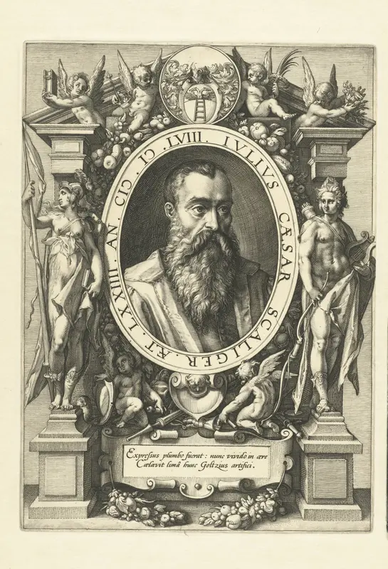 Portret van Julius Caesar Scaliger Wall Art by Unknown - High-Resolution Digital Print