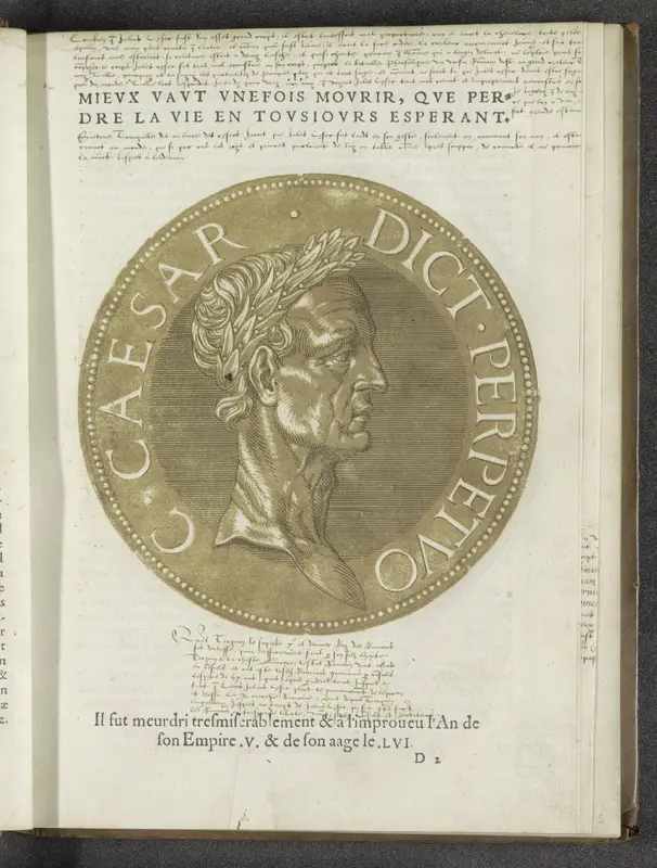 Portret van Julius Caesar Wall Art by Gillis Coppens van Diest (I) - High-Resolution Digital Print