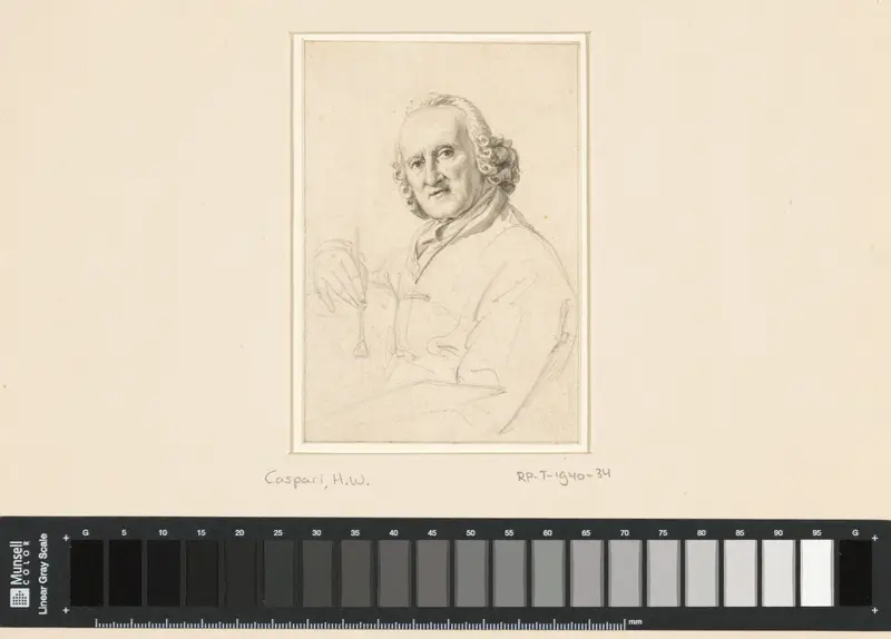 Portret van Jurriaan Andriessen Wall Art by Hendrik Willem Caspari - High-Resolution Digital Print