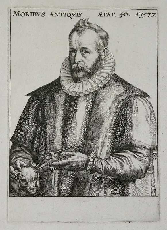 Portret van Justus Lipsius Wall Art by Unknown - High-Resolution Digital Print