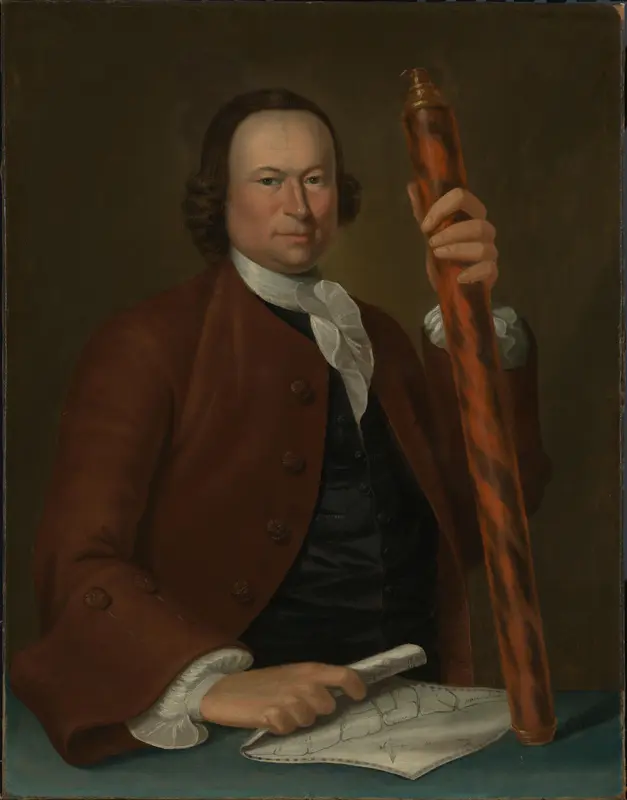 Portret van kapitein Dirk Simonsz (1727-1768) Wall Art by John Greenwood - High-Resolution Digital Print