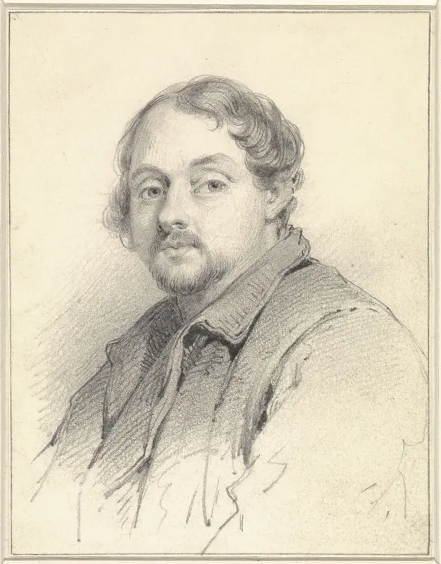 Portret van Karel-Hendrik Geerts Wall Art by anonymous - High-Resolution Digital Print