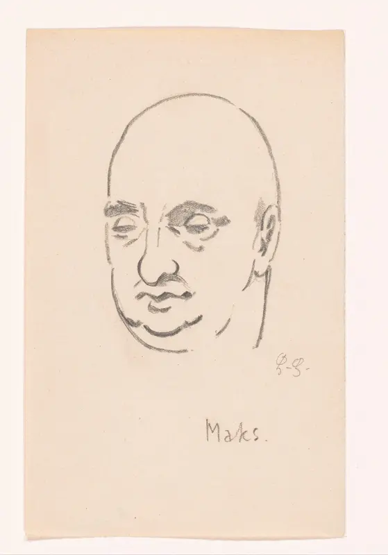 Portret van Kees Maks Wall Art by Unknown - High-Resolution Digital Print