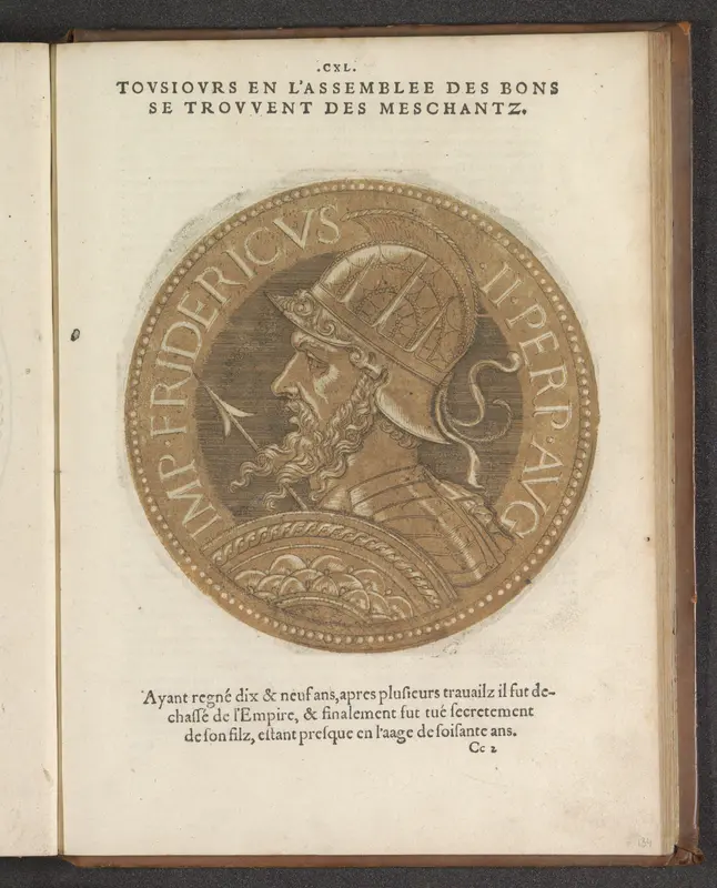 Portret van keizer Frederik II Wall Art by Hubert Goltzius - High-Resolution Digital Print