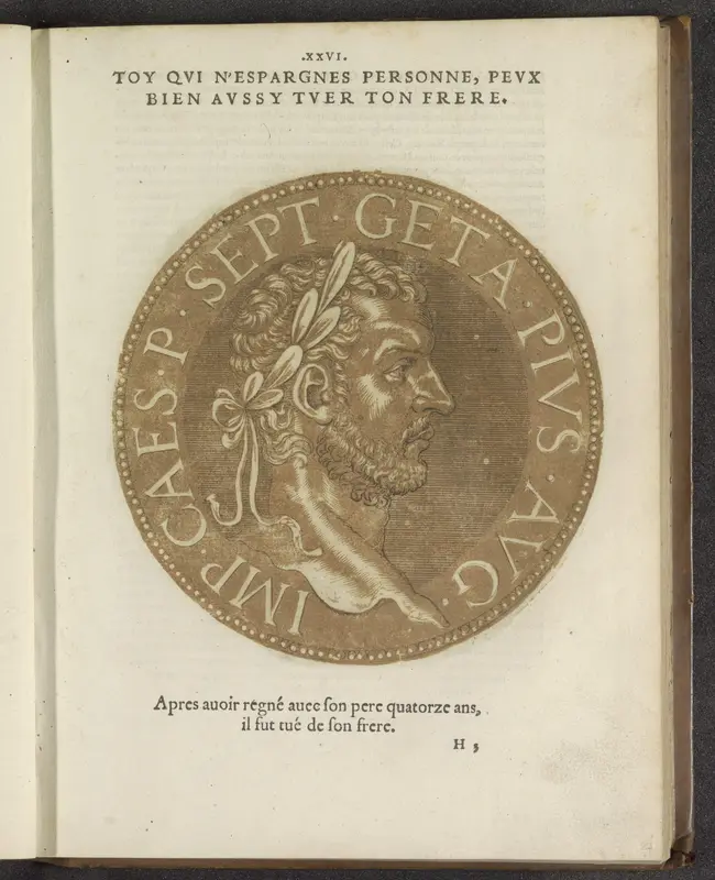 Portret van keizer Geta Wall Art by Hubert Goltzius - High-Resolution Digital Print