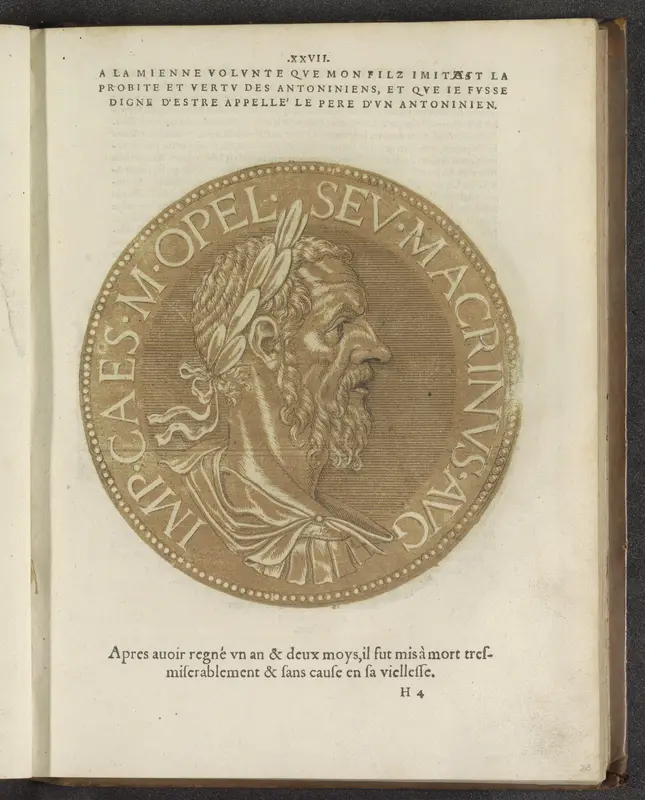Portret van keizer Macrinus Wall Art by Hubert Goltzius - High-Resolution Digital Print