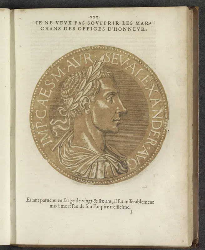 Portret van keizer Severus Alexander Wall Art by Joos Gietleughen - High-Resolution Digital Print