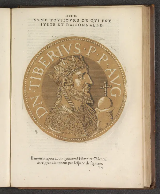Portret van keizer Tiberius II Constantijn Wall Art by Gillis Coppens van Diest (I) - High-Resolution Digital Print