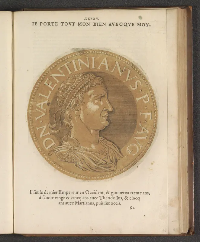 Portret van keizer Valentinianus III Wall Art by Joos Gietleughen - High-Resolution Digital Print