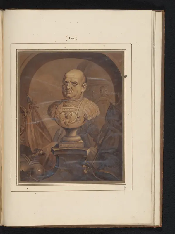 Portret van keizer Vespasianus Wall Art by Pieter Anthony Wakkerdak - High-Resolution Digital Print