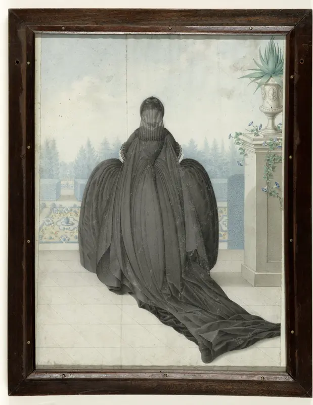 Portret van Keizerin Maria Theresia van Oostenrijk Wall Art by Ignaz Manzador - High-Resolution Digital Print