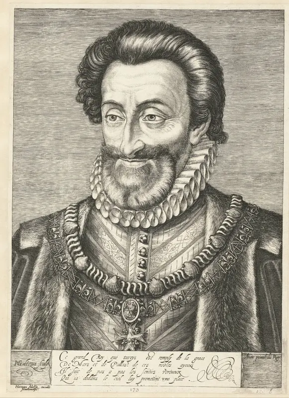 Portret van koning Hendrik IV van Frankrijk Wall Art by Unknown - High-Resolution Digital Print