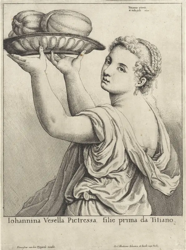 Portret van Lavinia Vecellio Wall Art by Unknown - High-Resolution Digital Print
