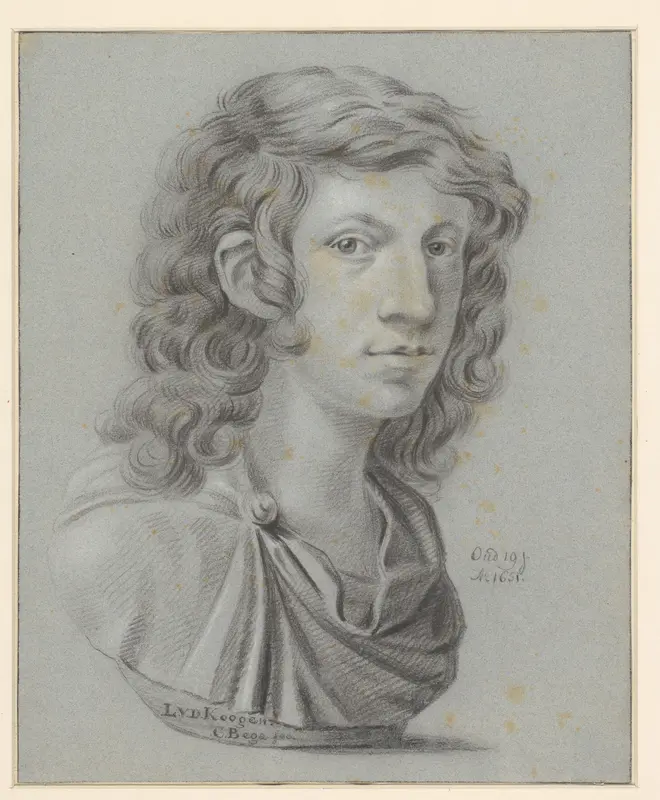 Portret van Leendert van der Cooghen Wall Art by Carel Jacob van Baar van Slangenburg - High-Resolution Digital Print