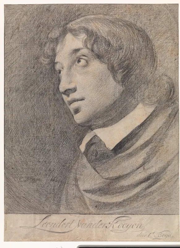 Portret van Leendert van der Cooghen Wall Art by Cornelis Pietersz. Bega - High-Resolution Digital Print