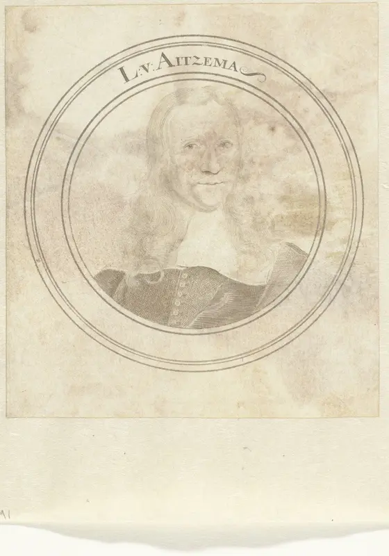 Portret van Lieuwe van Aitzema Wall Art by John Faber (I) - High-Resolution Digital Print