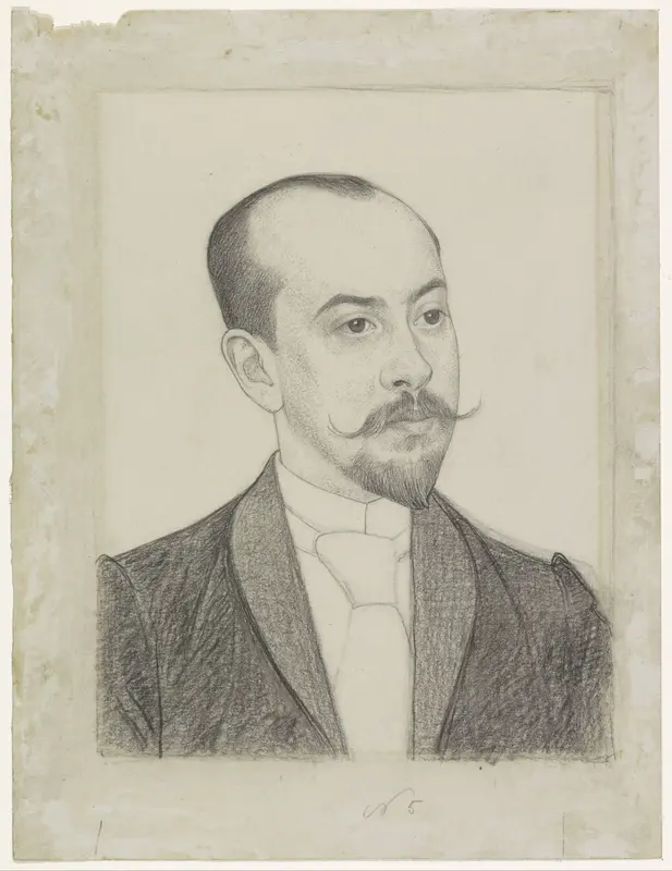 Portret van Louis Couperus Wall Art by Jan Veth - High-Resolution Digital Print