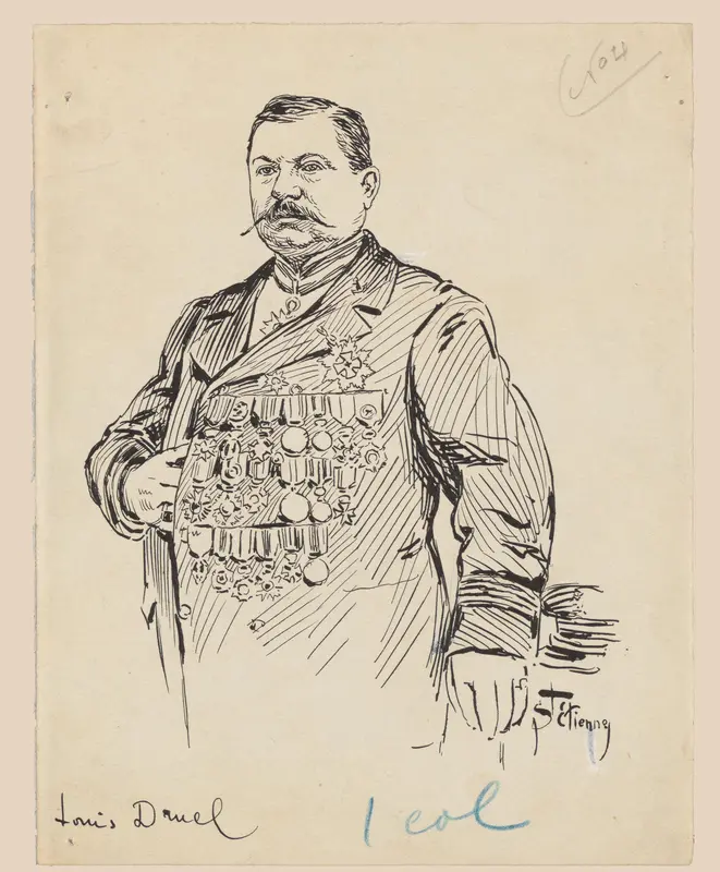 Portret van Louis Druel Wall Art by unknown - High-Resolution Digital Print