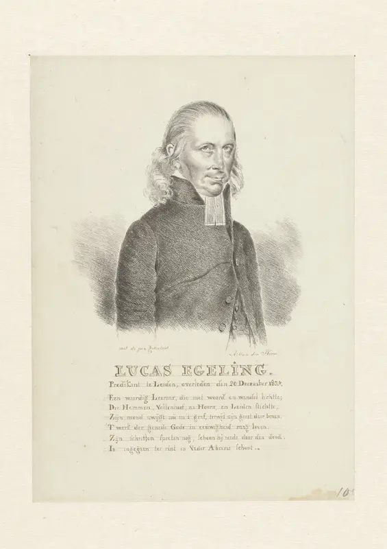 Portret van Lucas Egeling Wall Art by Abram van der Horn - High-Resolution Digital Print